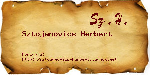 Sztojanovics Herbert névjegykártya